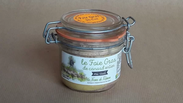 Foie gras de canard entier mi-cuit (en verrine)